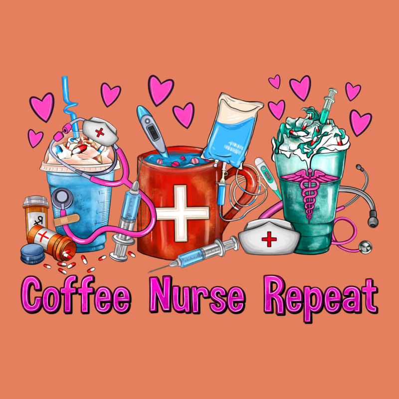 Coffee Nurse Repeat Nurse Coffee Cups Classic Tee by FaDigitalArtStudio | Teevron