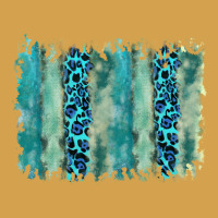 Turquoise Leopard Watercolor Brushstroke Background Urban Hoodie | Teevron