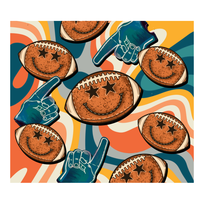 Football Smiley Face Classic Tee by BarkalooDesign | Teevron