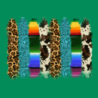 Serape Leopard Tooled Leather Cowhide Background Urban Hoodie | Teevron