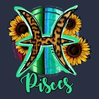 Pisces Zodiac Sign Sunflower Leopard Serape Heavyweight Sweatshirt | Teevron