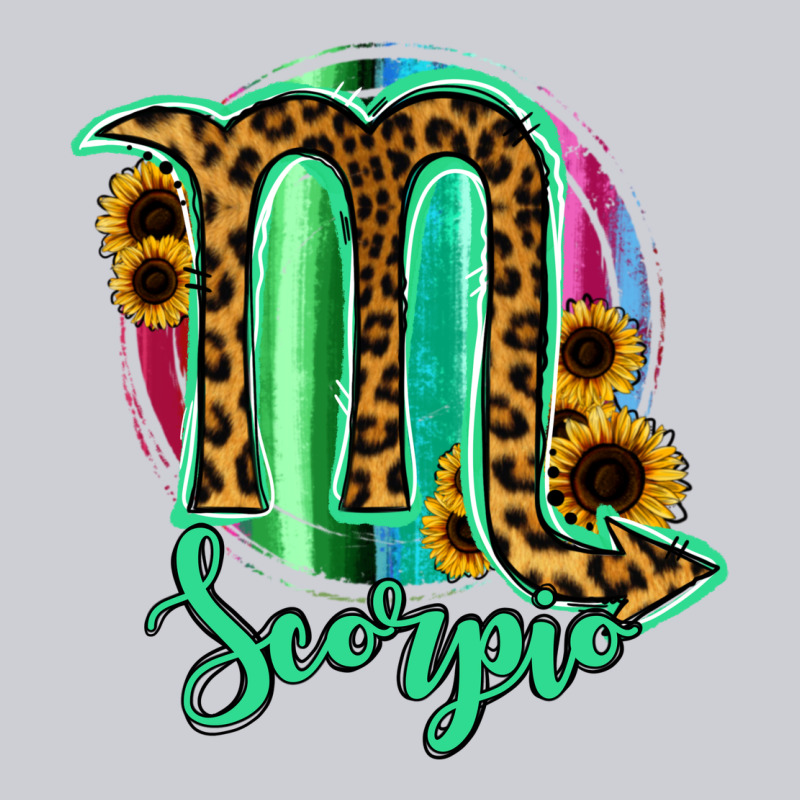 Scorpio Zodiac Sign Sunflower Leopard Serape Heavyweight Sweatshirt by RanaPortraitStore | Teevron