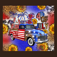 Fourth Of July Sunflowers Truck Heavy Core Tee | Teevron