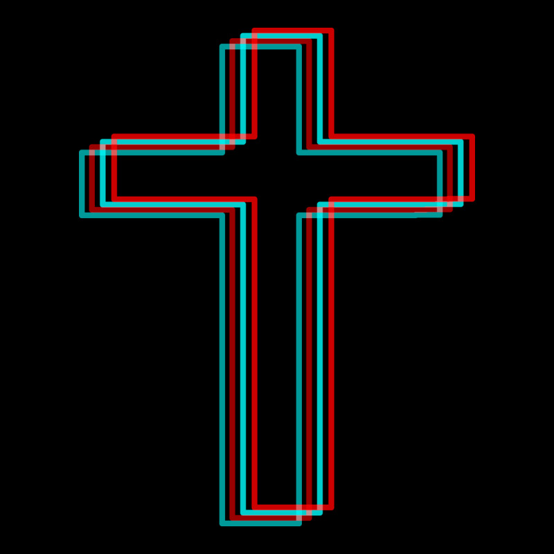A Neon Christian Cross Heavy Core Tee by artisFamous | Teevron