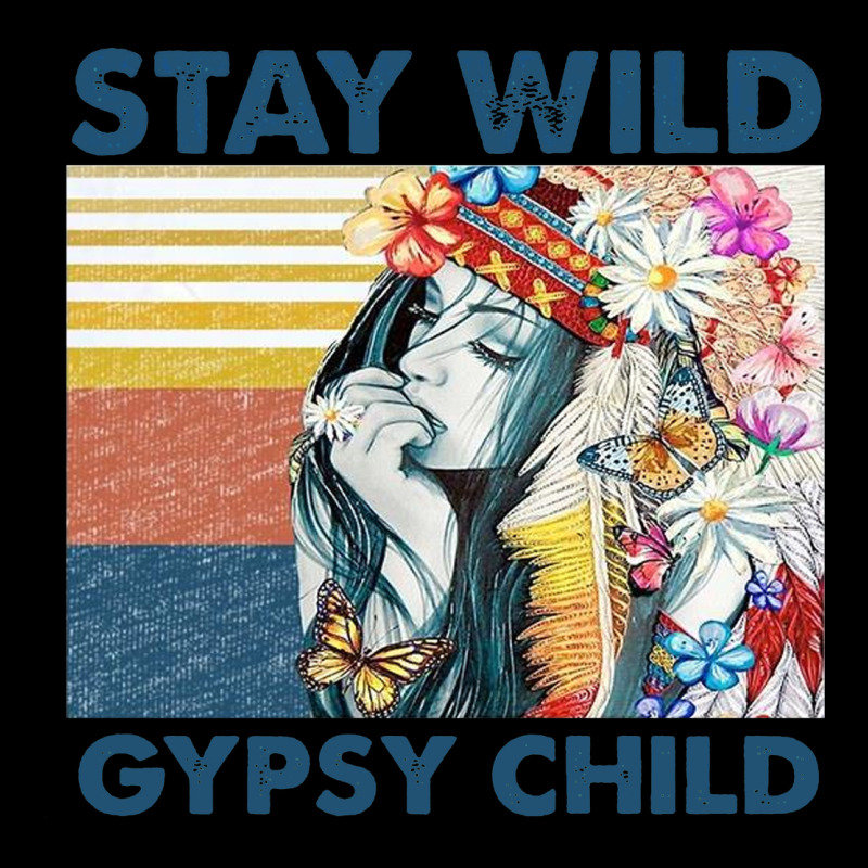 Stay Wild Gypsy Child Letter Rainbow Heavy Core Tee by artisFamous | Teevron