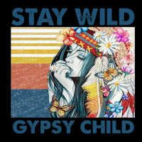 Stay Wild Gypsy Child Letter Rainbow Heavy Core Tee | Teevron
