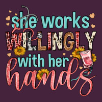 She Works Willingly With Her Hands Premium Tee | Teevron