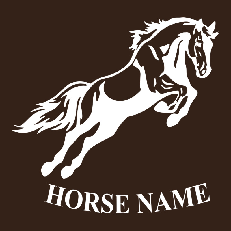 Personalised Horse Printed Equestrian Riding Cob Jumping Rider Horse Heavy Core Tee by artisFamous | Teevron