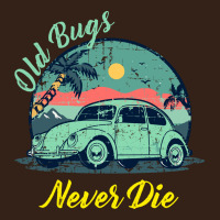 Vintage Funny Beetle Bug Distressed Classic Cars Old Bugs Never Die Heavy Core Tee | Teevron
