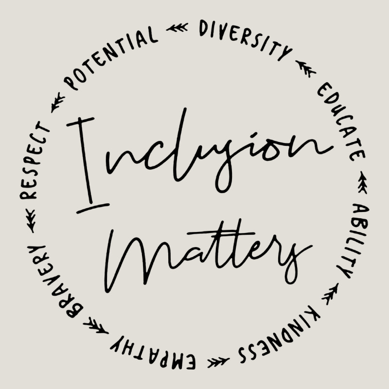Inclusion Matters With Empathy Bravery Respect Heavy Core Tee by artisFamous | Teevron