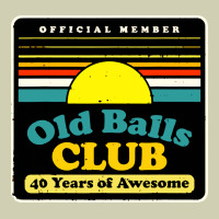 Mens Old Balls Club 40 Years Awesome Heavy Core Tee | Teevron