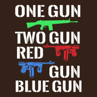 One Gun Two Gun Red Gun Blue Gun Heavy Core Tee | Teevron