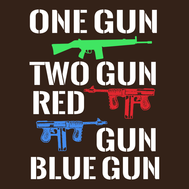 One Gun Two Gun Red Gun Blue Gun Heavy Core Tee by artisFamous | Teevron