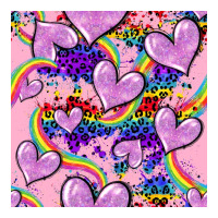 pride heart seamless pattern | Teevron