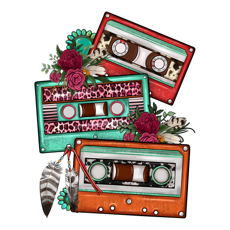 Cassette Floral Gemstone Premium Tee by FaDigitalArtStudio | Teevron