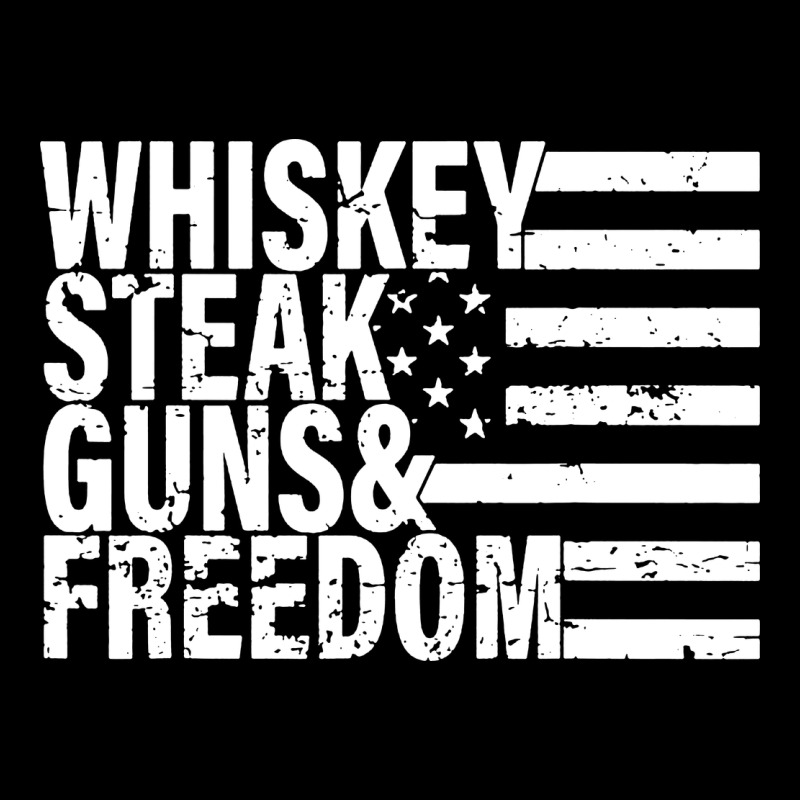 Whiskey Steak Guns Freedom Heavy Core Tee by artisFamous | Teevron