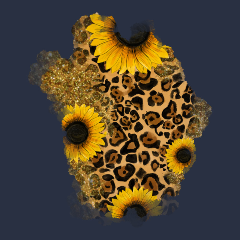 Glitter Sunflowers Leopard Patch Urban Hoodie by RanaPortraitStore | Teevron