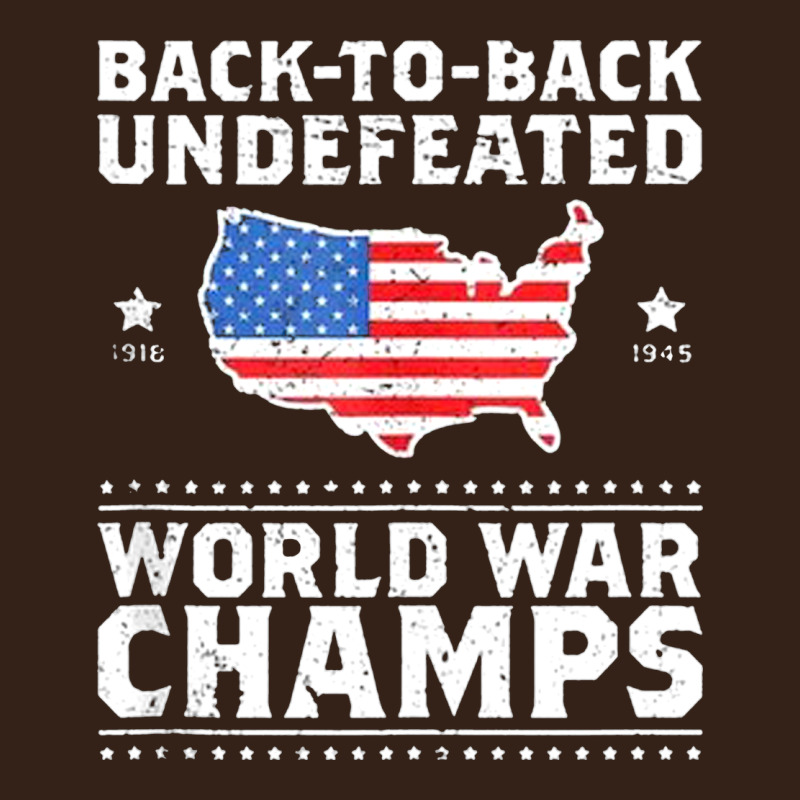Back To Back Undefeated World War Champs Heavy Core Tee by artisFamous | Teevron