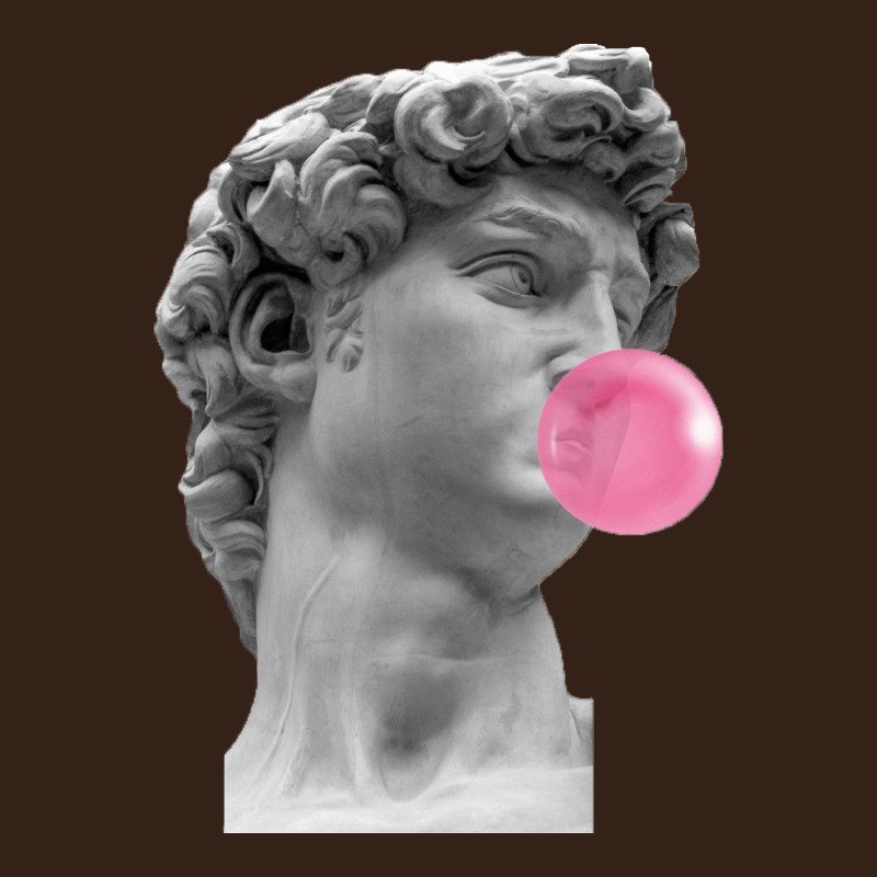 Vaporwave Statue Head With Bubblegum Heavy Core Tee by artisFamous | Teevron