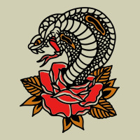 The King Cobra Snake And Rose Heavy Core Tee | Teevron