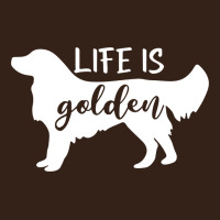 Golden Retriever - Life Is Golden White Heavy Core Tee | Teevron