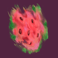 Watermelon Glitter Watercolor Brushstrokes Patch Urban Hoodie | Teevron