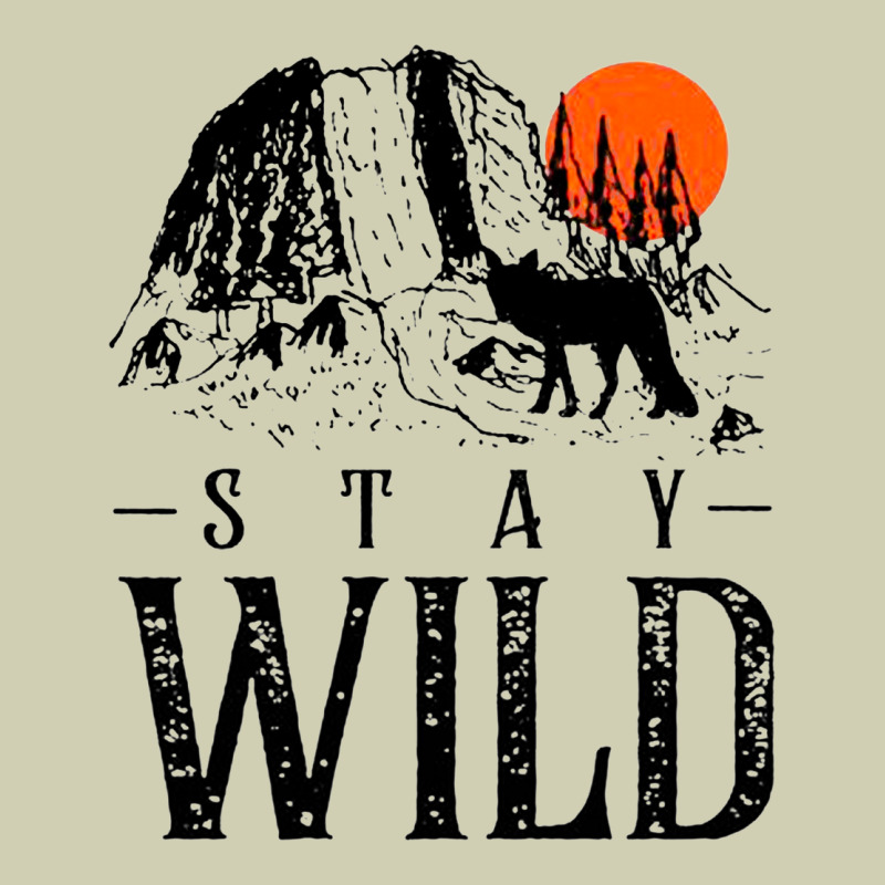 Stay Wild Illustration With Mountain Heavy Core Tee by artisFamous | Teevron