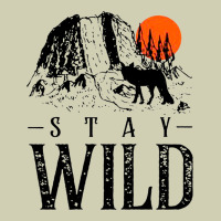 Stay Wild Illustration With Mountain Heavy Core Tee | Teevron