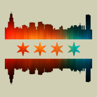 Chicago Flag Skyline Heavy Core Tee | Teevron