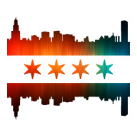 chicago flag skyline | Teevron
