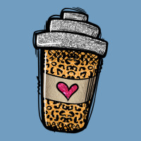 Leopard Glitter Coffee Cup Urban Heavy Tee | Teevron
