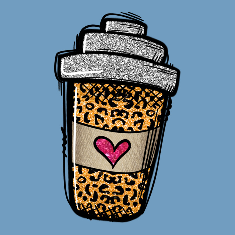 Leopard Glitter Coffee Cup Urban Heavy Tee by Jasminsmagicworld | Teevron