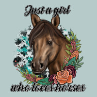 Just A Girl Who Loves Horses Heavy Core Tee | Teevron