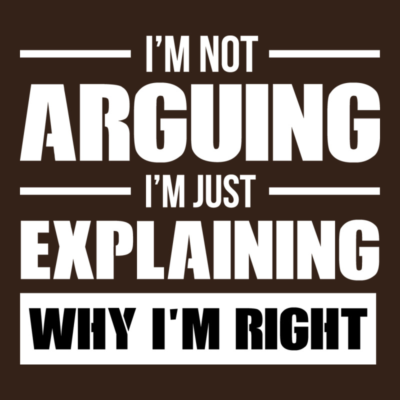 I'm Not Arguing I'm Just Explaining Why I'm Right Funny Heavy Core Tee by artisFamous | Teevron
