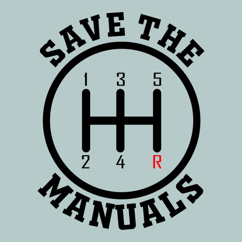 Save The Manuals (black) Heavy Core Tee by artisFamous | Teevron