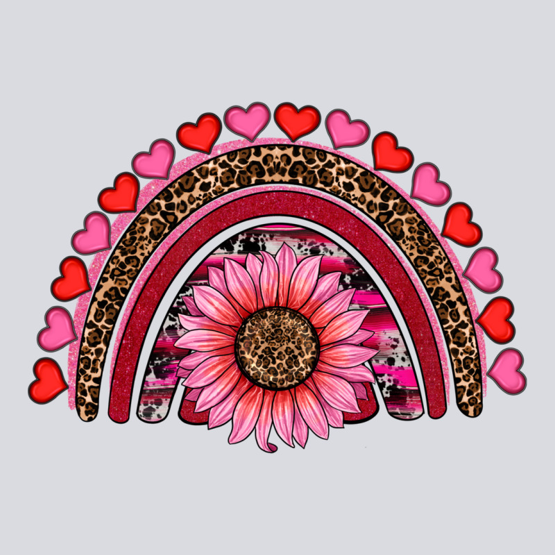 Valentine's Day Sunflower Rainbow Zipper Hoodie by RanaPortraitStore | Teevron