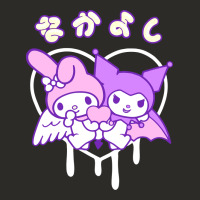 Melody And Kuromi Heart Heavy Core Tee | Teevron