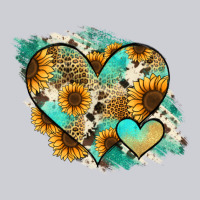 Leopard Sunflower Cowhide Glitter Heart Heavyweight Sweatshirt | Teevron