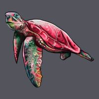 Sea Turtle Pink Glitter Vintage Hoodie | Teevron