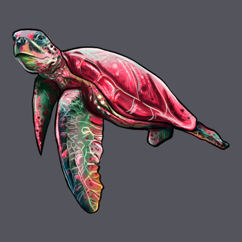 Sea Turtle Pink Glitter Vintage Hoodie by Artiststas | Teevron