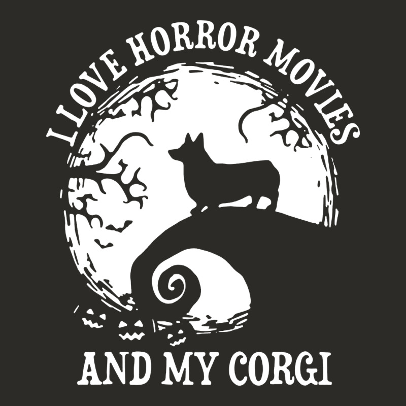 I Love Horror Movies And My Corgi Funny Corgi Heavy Core Tee by artisFamous | Teevron