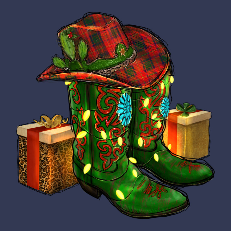 Cowboy Hat With Boots Christmas Heavyweight Hoodie by RanaPortraitStore | Teevron