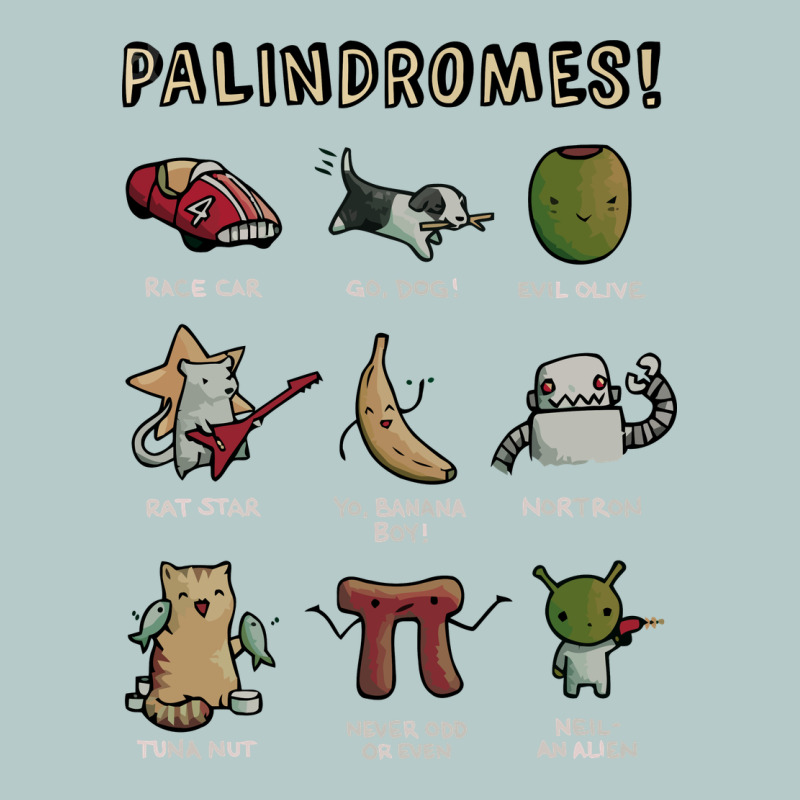 Palindromes! Heavy Core Tee by artisFamous | Teevron