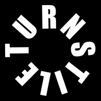 Turnstile White On Black. Heavy Core Tee | Teevron