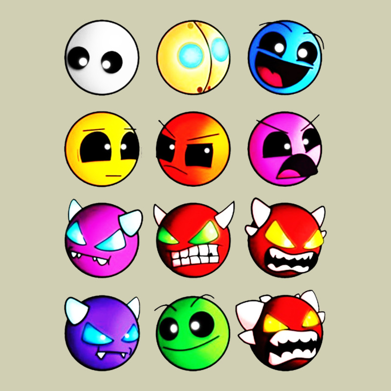 Geometry Dash Difficulty  Faces Heavy Core Tee by artisFamous | Teevron