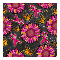 breast cancer sunflower seamless pattern | Teevron