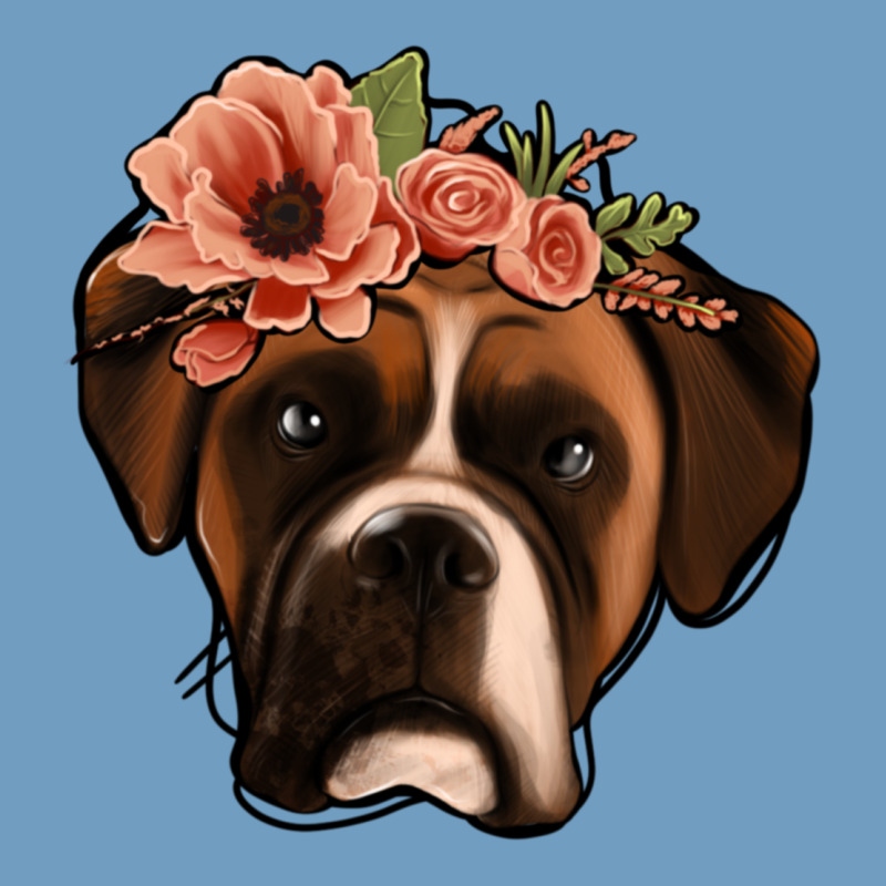 Floral Boxer Urban Heavy Tee by Jasminsmagicworld | Teevron