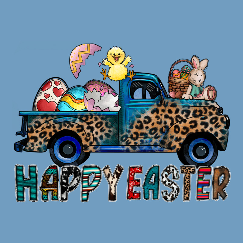 Happy Easter Truck Urban Heavy Tee by CowhideDigitalArt | Teevron