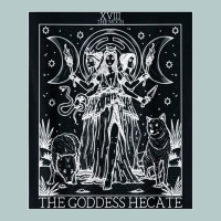 Hecate Tarot Card Triple Moon Goddess Witch Wiccan Pagan Heavy Core Tee | Teevron