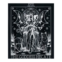 hecate tarot card triple moon goddess witch wiccan pagan | Teevron